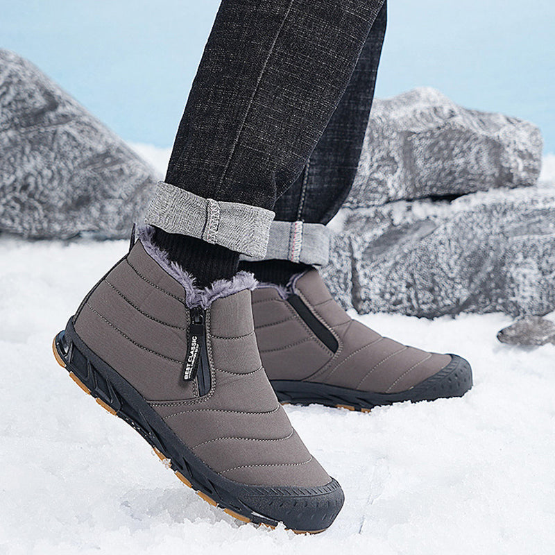 Men's Warm Faux Fur Winter Snow Boots