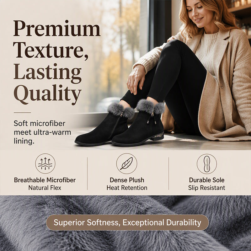 Women's Warm Plush-Lined Short Boots