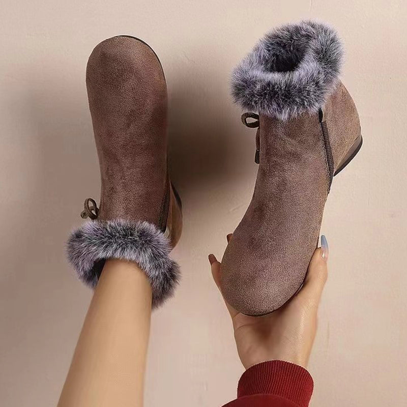 Women's Warm Plush-Lined Short Boots