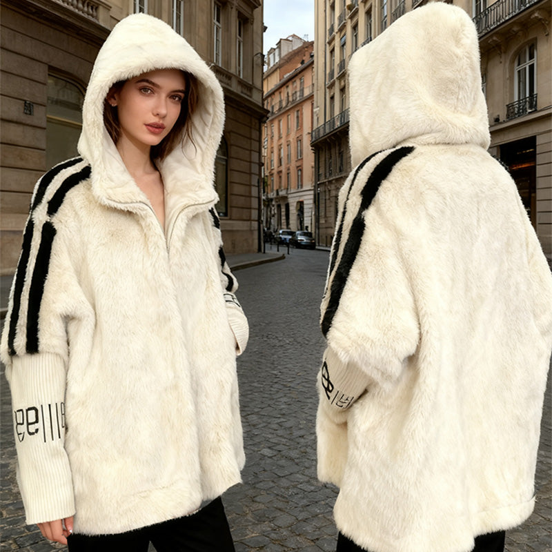 Women's Casual Hooded Zip-Up Coat