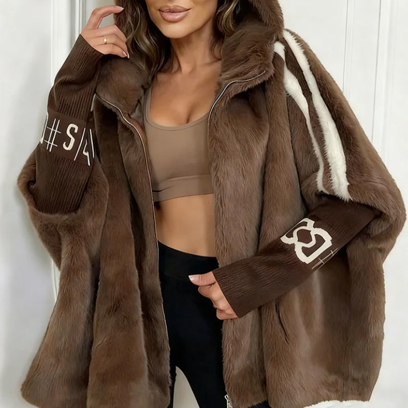 Women's Casual Hooded Zip-Up Coat