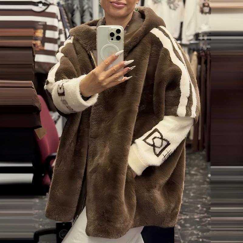 Women's Casual Hooded Zip-Up Coat