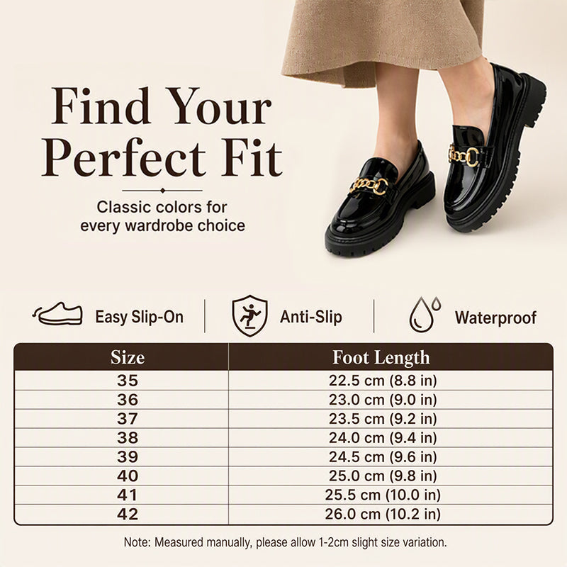 Women's Retro British Style Platform Loafers