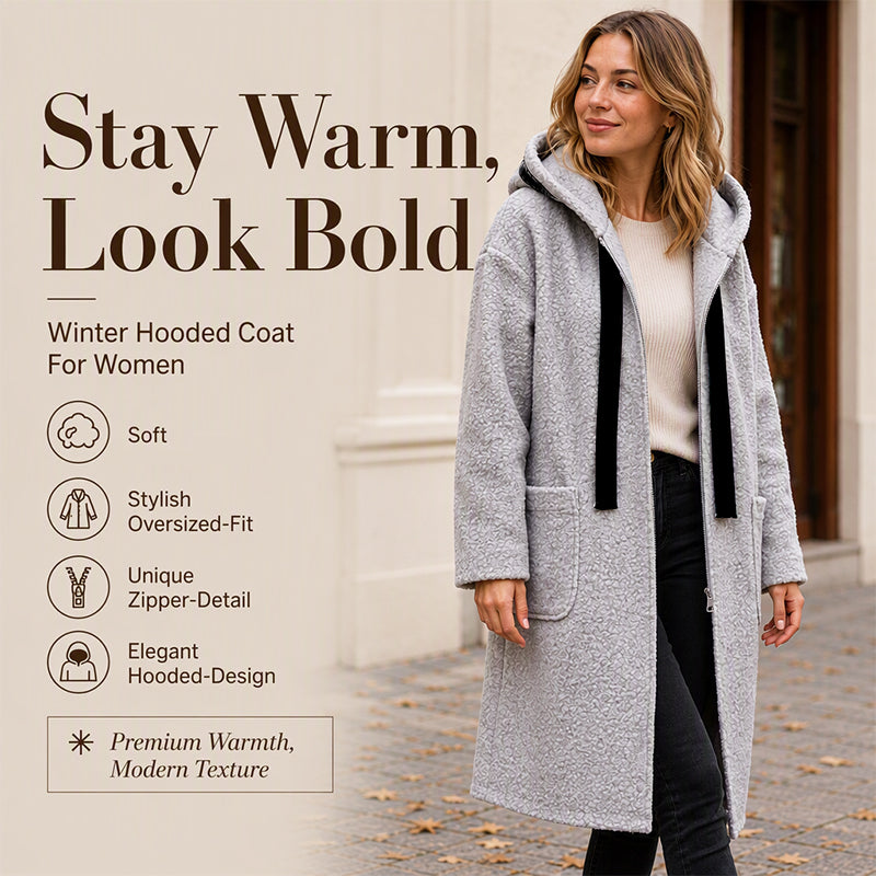 Women's Cozy Long Faux Fur Hooded Coat