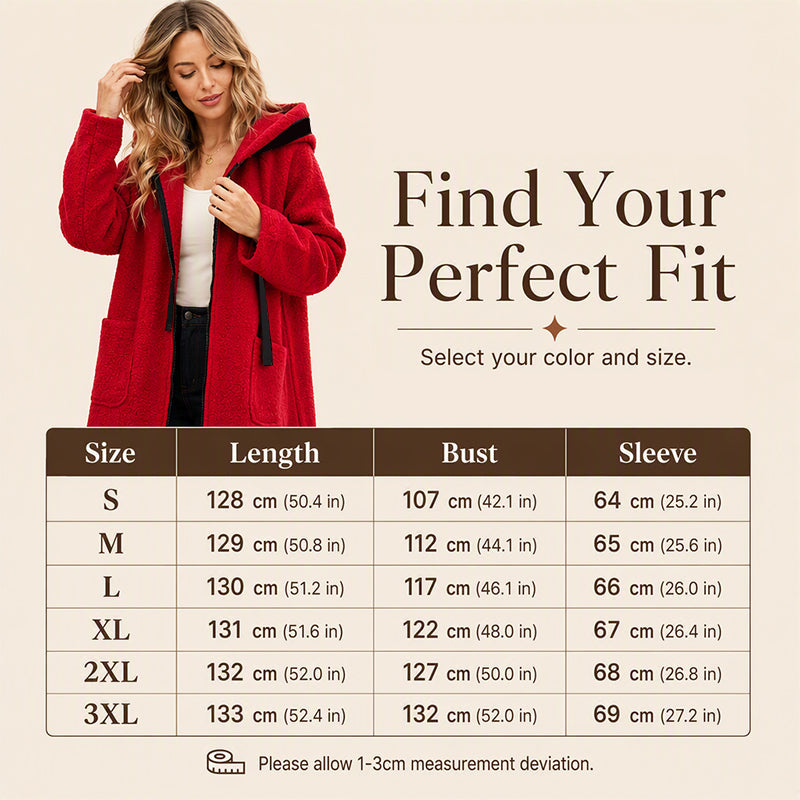 Women's Cozy Long Faux Fur Hooded Coat