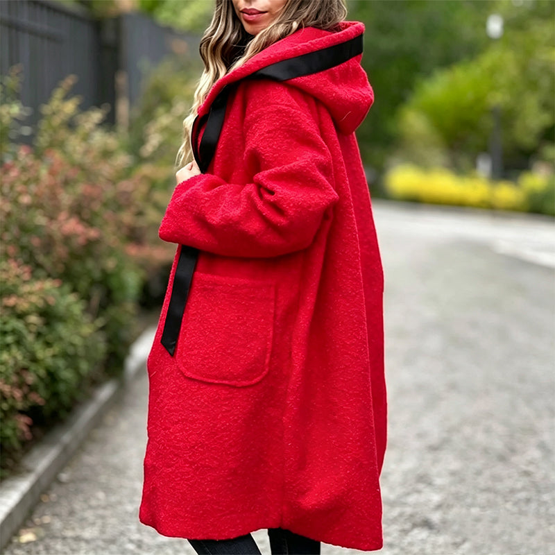 Women's Cozy Long Faux Fur Hooded Coat