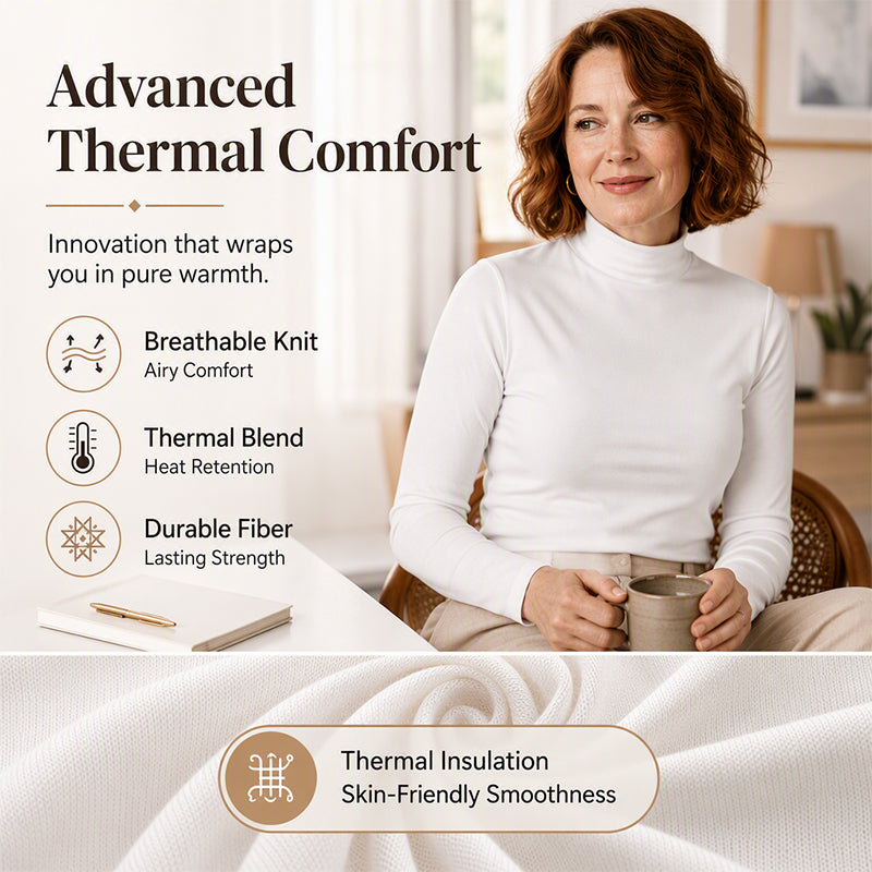 Women's Thermal Cozy Mock Neck Top