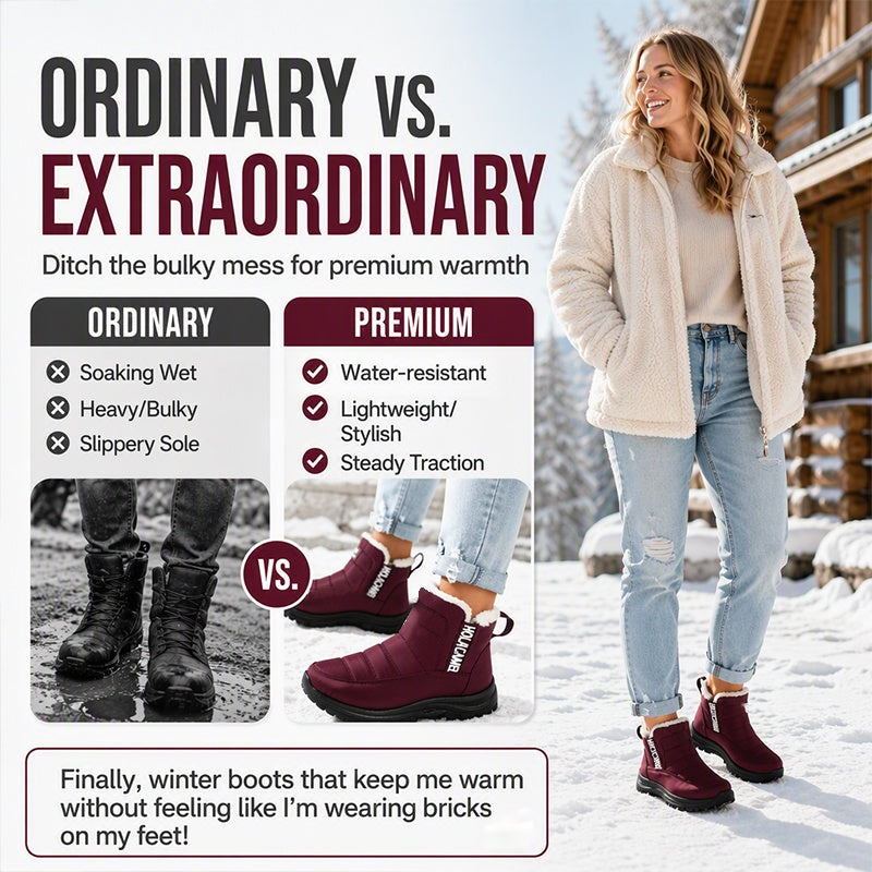 Women's Waterproof Non-Slip Snow Boots