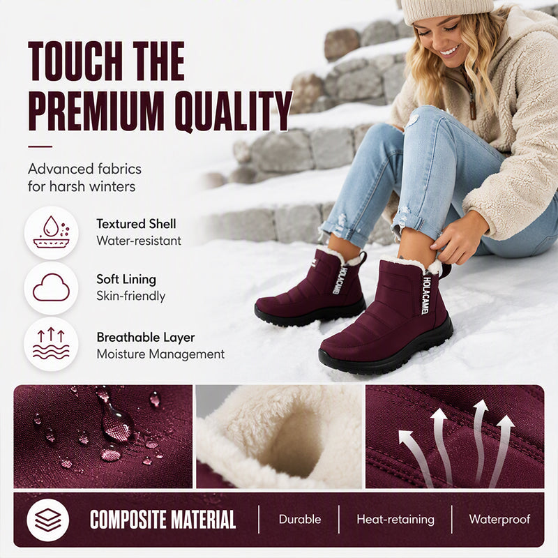 Women's Waterproof Non-Slip Snow Boots