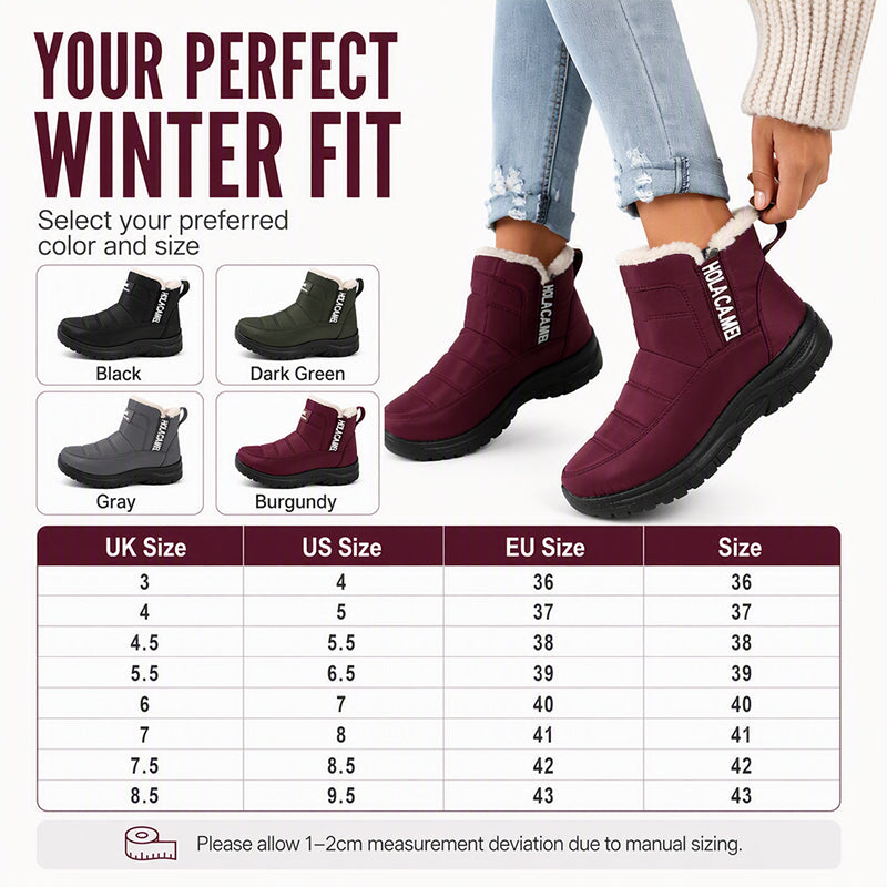 Women's Waterproof Non-Slip Snow Boots