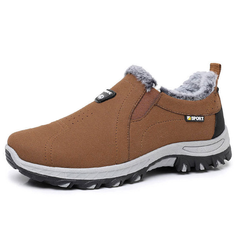 Men's Warm-Lined Slip-On Snow Boots