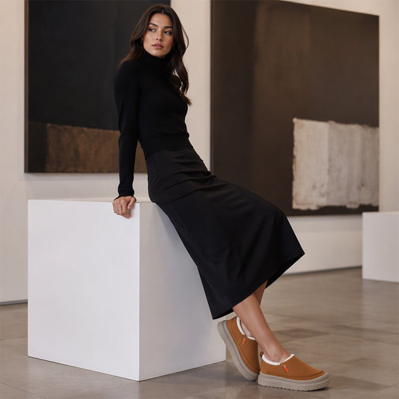 Women's Warm-Lined Slip-On Shoes