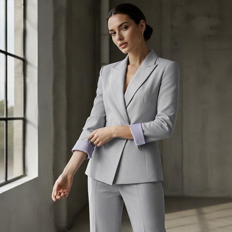 Women's Classic Blazer & Pants 2-Piece Set