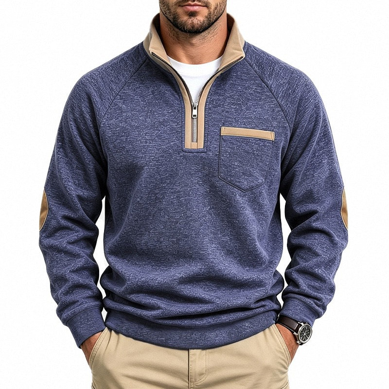 Men's Warm-Lined Quarter-Zip Pullover