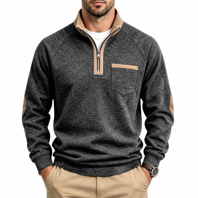Men's Warm-Lined Quarter-Zip Pullover