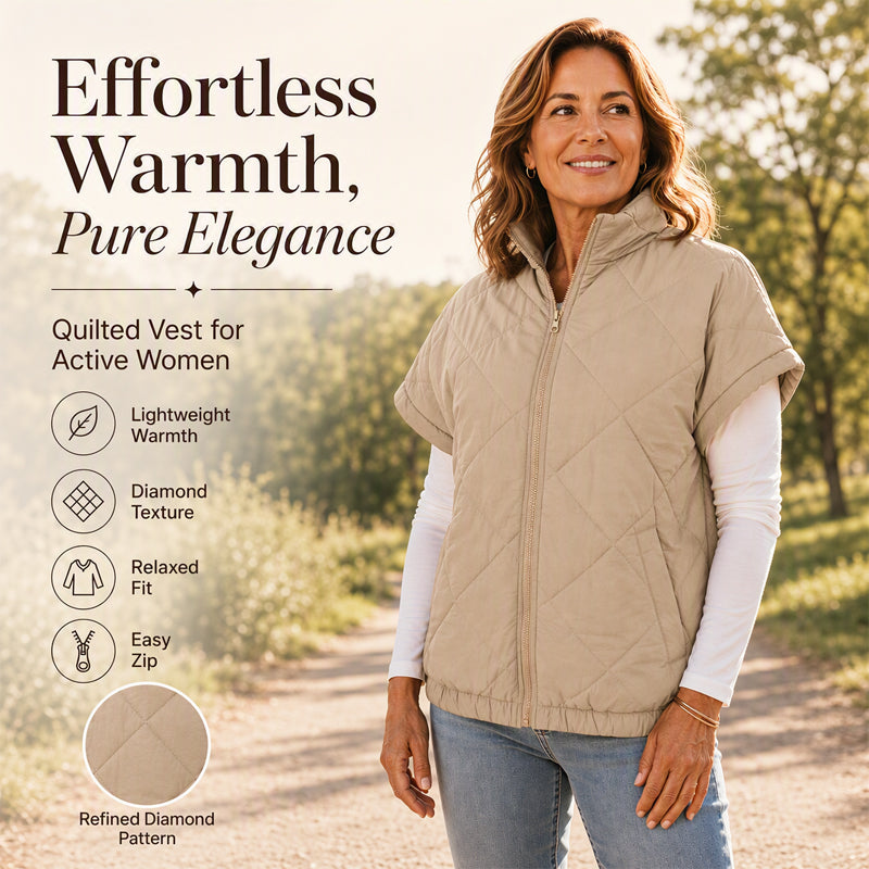 Women's Quilted Padded Warm Vest