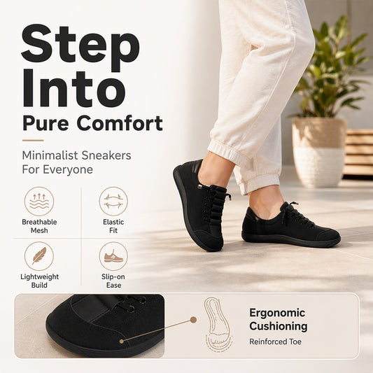 Women's Casual Wide Toe Sneakers