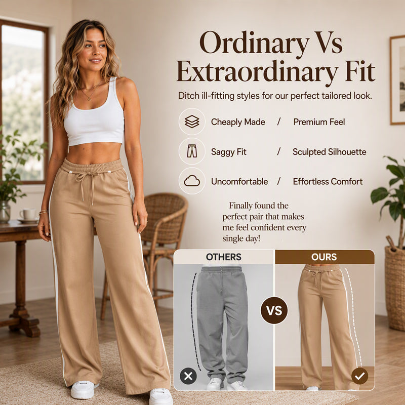 Women's High Waisted Straight Leg Pants