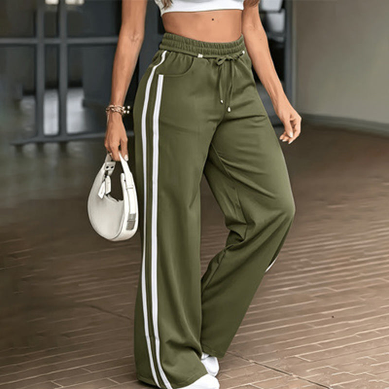 Women's High Waisted Straight Leg Pants