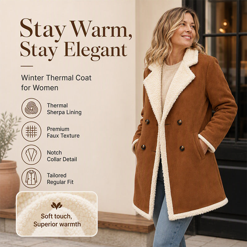 Women's Faux Suede Sherpa Lined Jacket