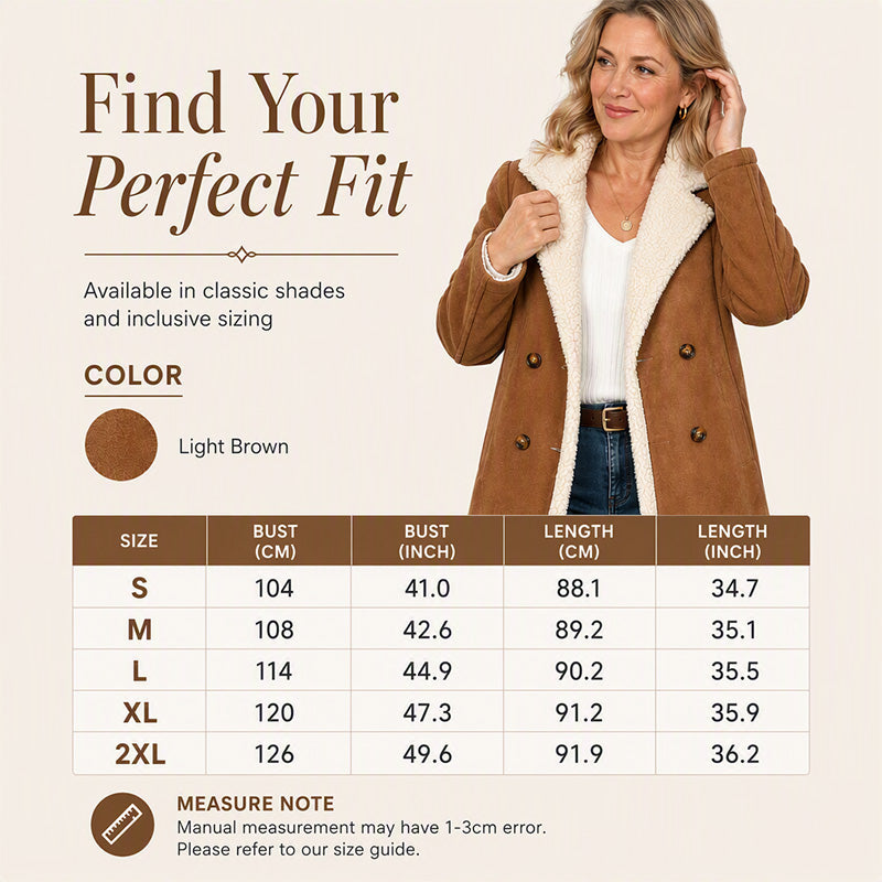 Women's Faux Suede Sherpa Lined Jacket