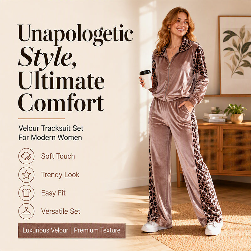 Women's Casual Leopard Print 2-Piece Set