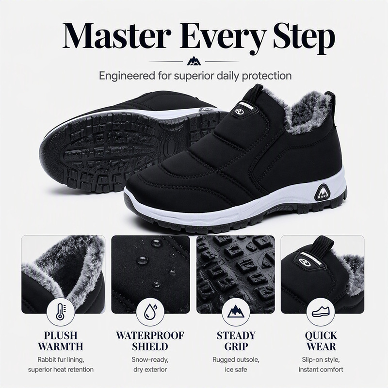 Women's Winter Warm Slip-On Snow Boots