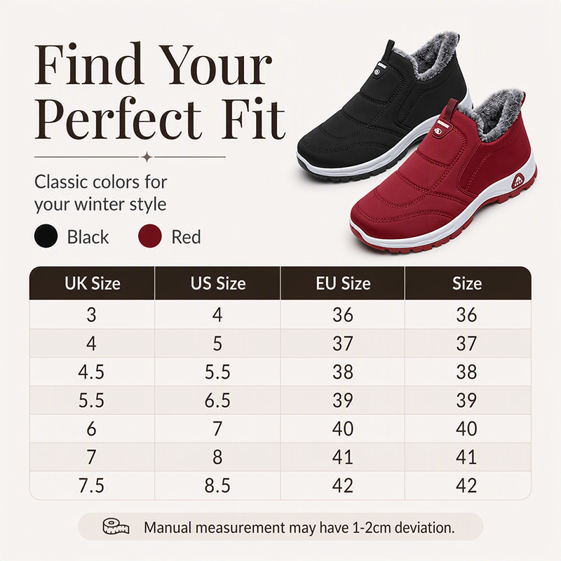 Women's Winter Warm Slip-On Snow Boots