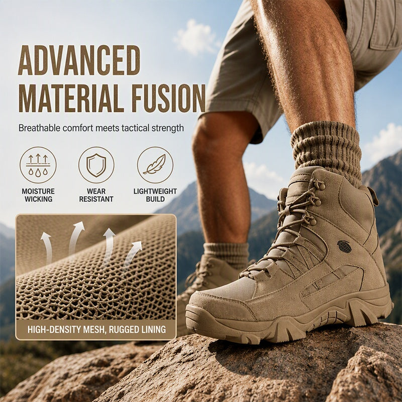 Men's Military Waterproof Non-Slip Combat Boots