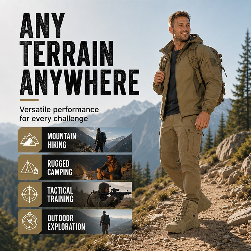 Men's Military Waterproof Non-Slip Combat Boots