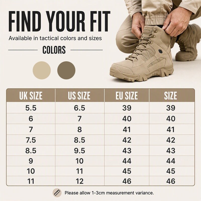 Men's Military Waterproof Non-Slip Combat Boots