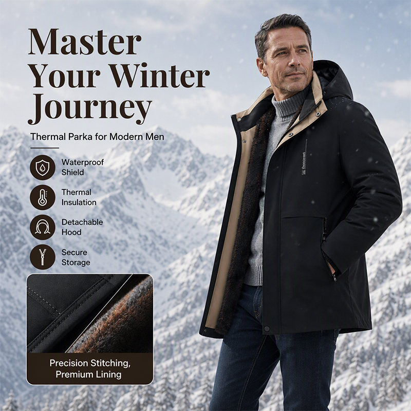 Men's Thickened Waterproof Warm Jacket