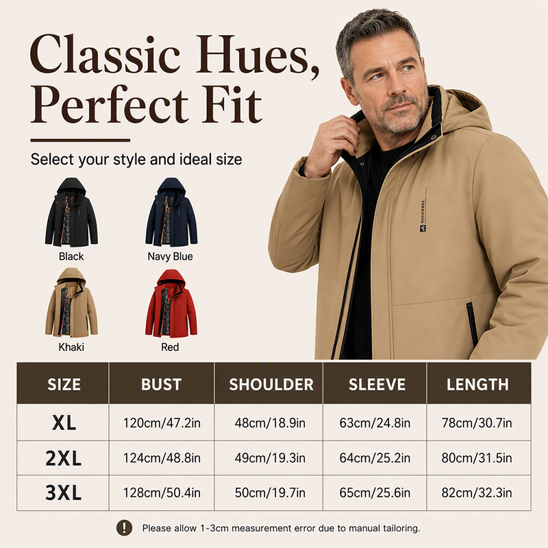 Men's Thickened Waterproof Warm Jacket