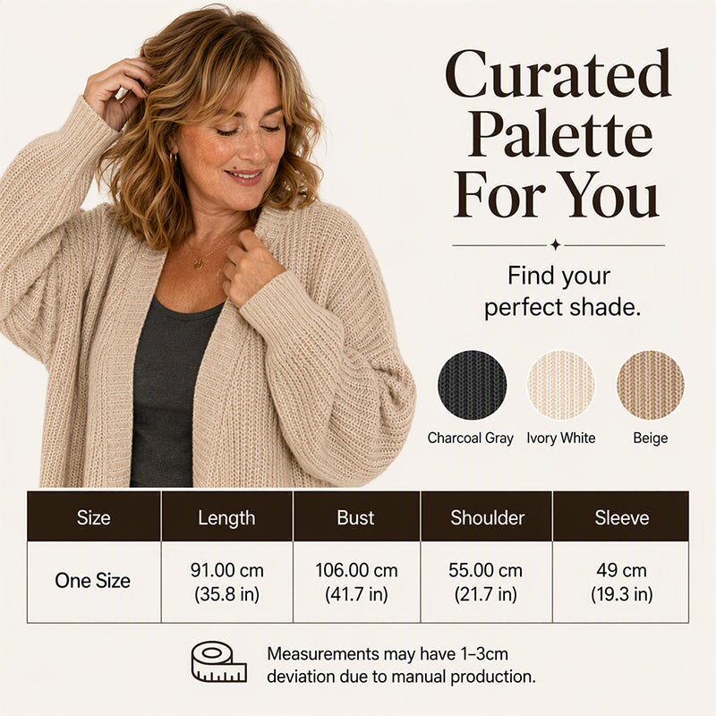Women's Casual Chunky Knit Long Cardigan