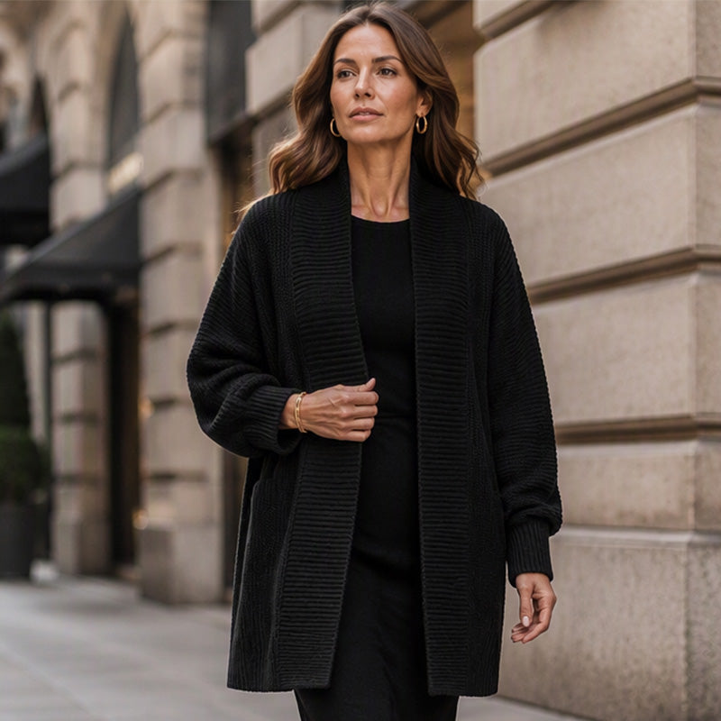 Women's Casual Mid Length Knit Cardigan