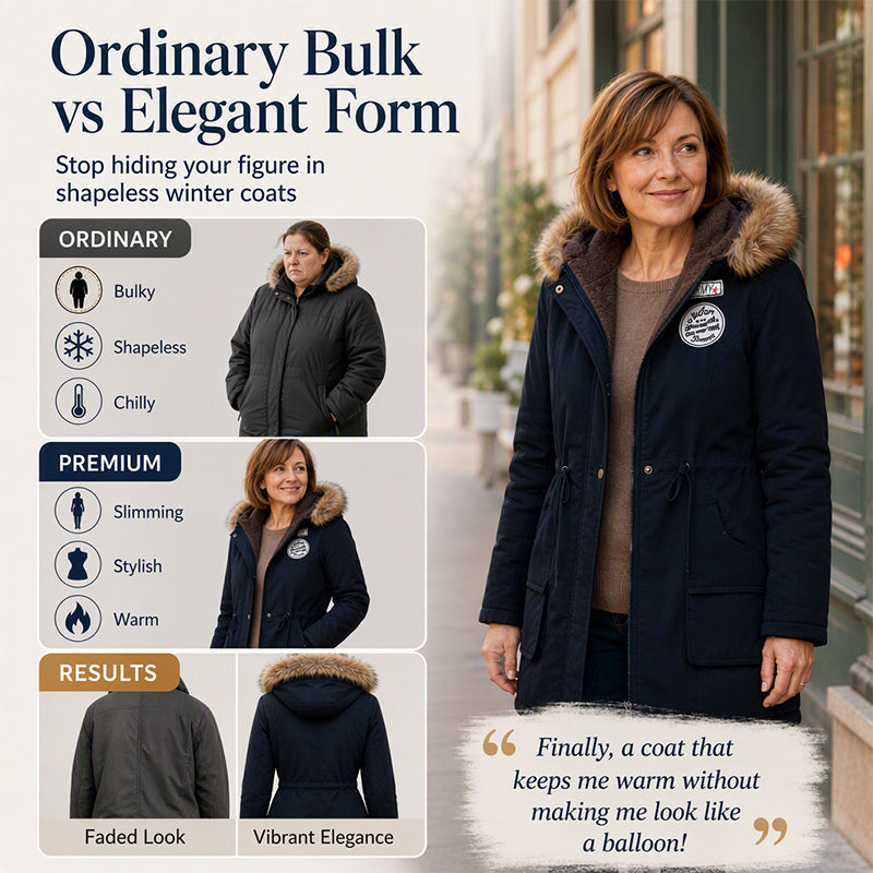 Women's Warm-Lined Hooded Parka Jacket