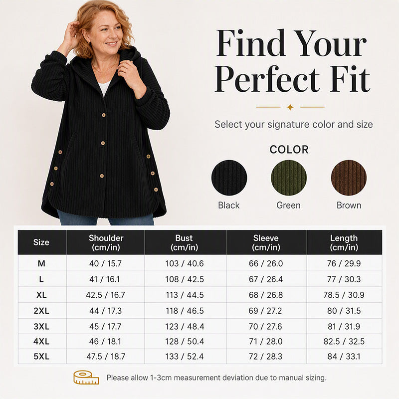 Women's Winter Warm Casual Corduroy Jacket