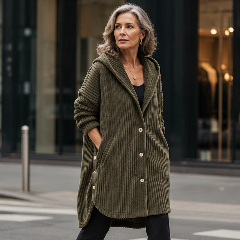 Women's Winter Warm Casual Corduroy Jacket