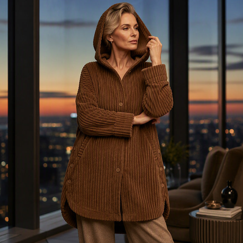 Women's Winter Warm Casual Corduroy Jacket