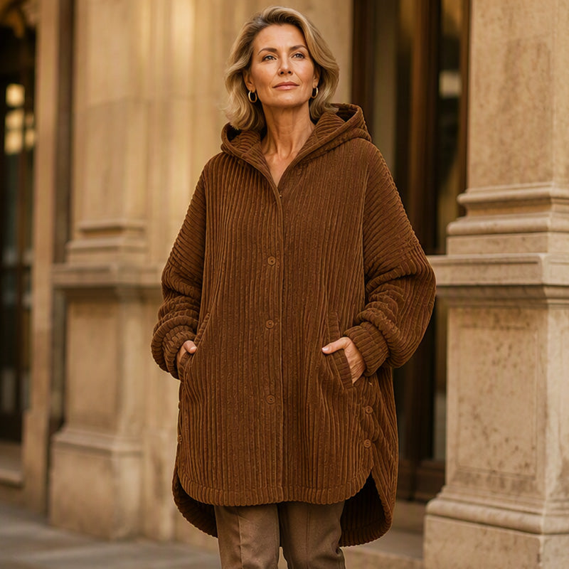 Women's Winter Warm Casual Corduroy Jacket