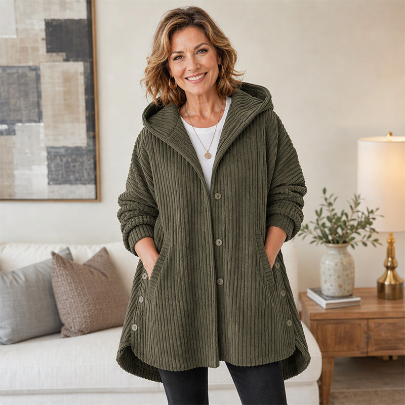 Women's Winter Warm Casual Corduroy Jacket