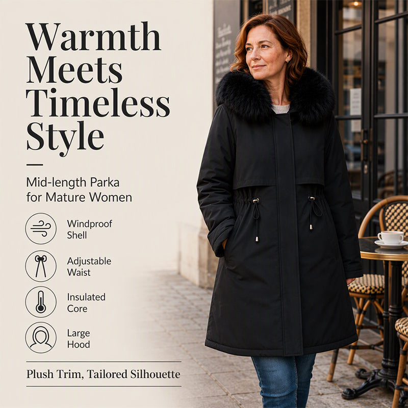 Women's Mid-Length Winter Warm Jacket