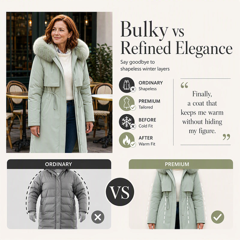 Women's Mid-Length Winter Warm Jacket