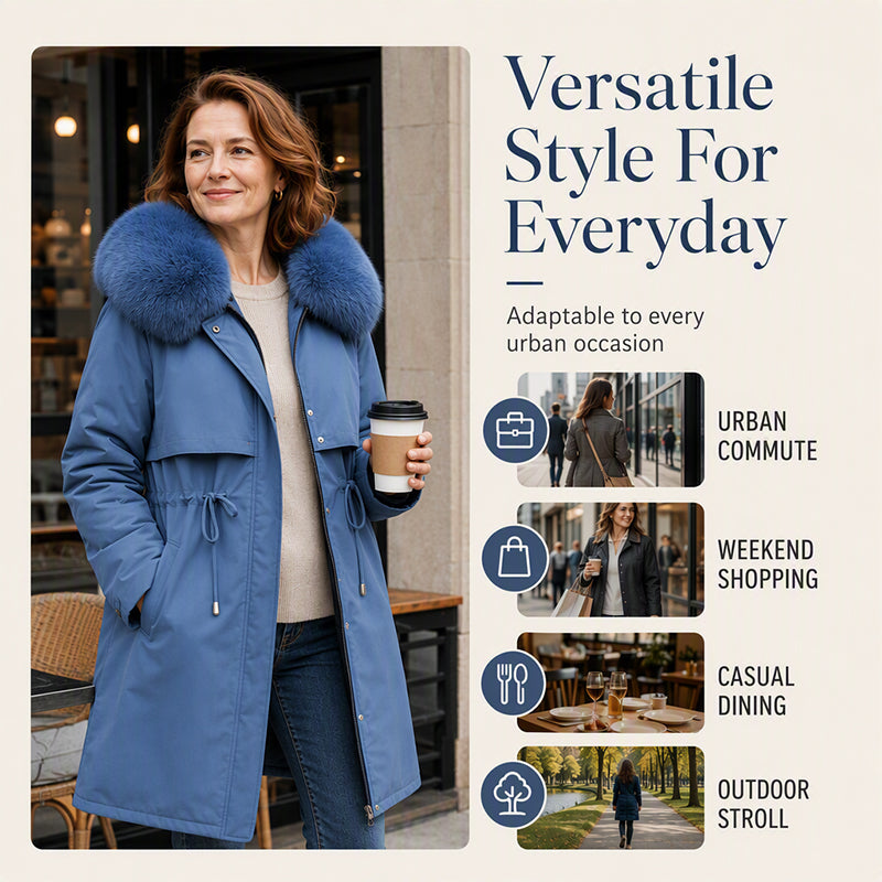 Women's Mid-Length Winter Warm Jacket