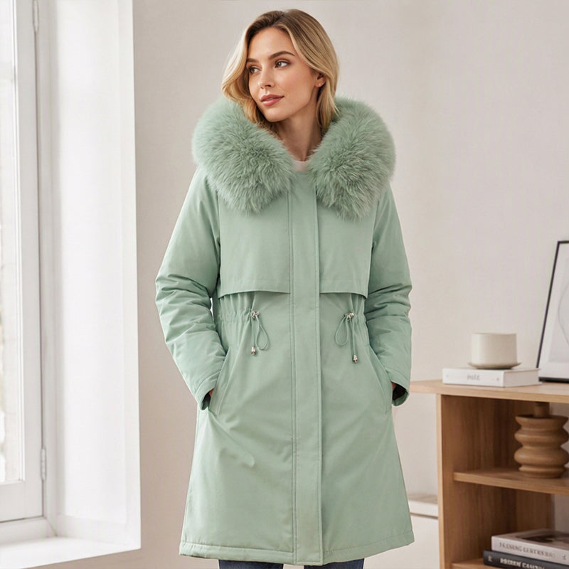 Women's Mid-Length Winter Warm Jacket