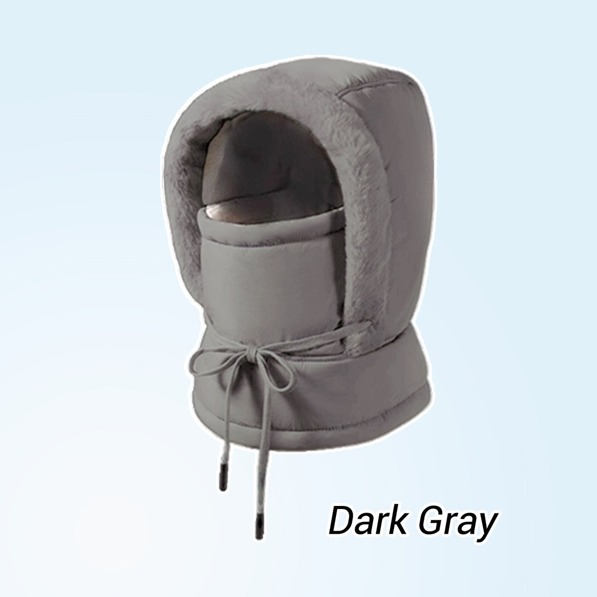 Plush-lined Thickened Thermal Hat with Face Mask