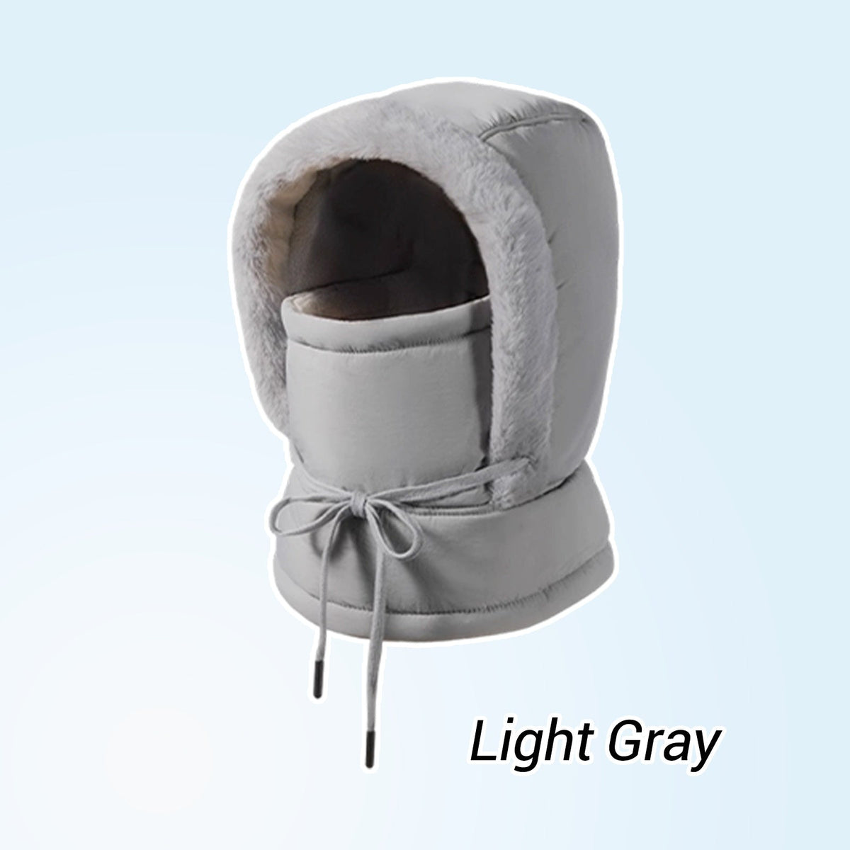 Plush-lined Thickened Thermal Hat with Face Mask