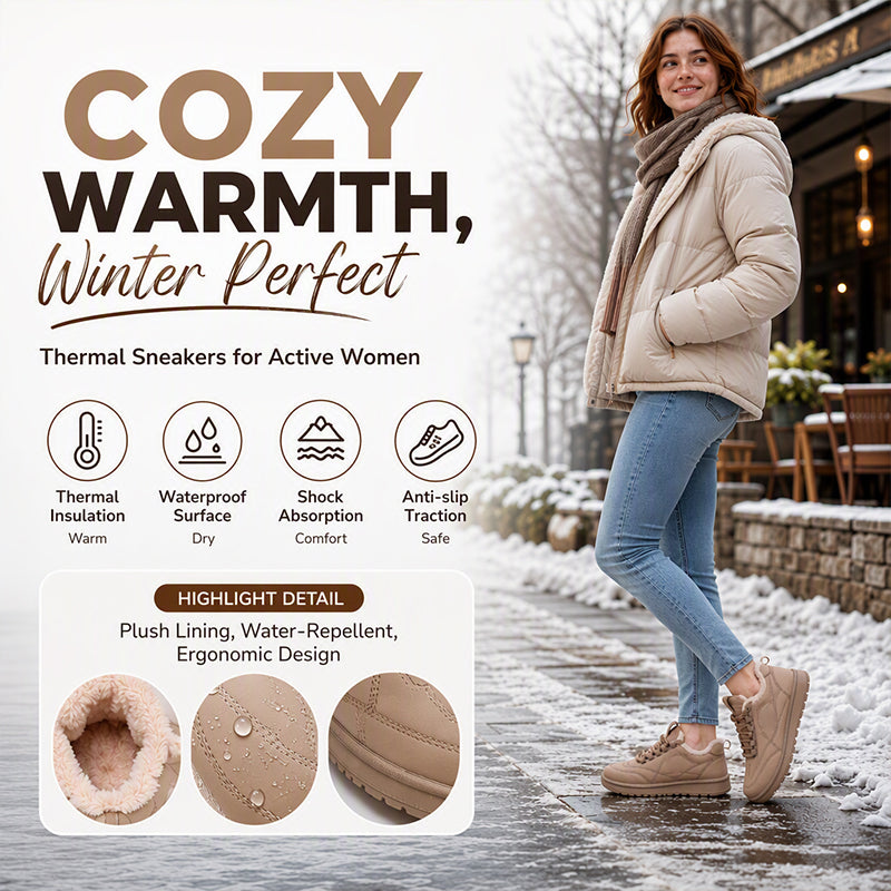 Women's Plush-Lined Non-Slip Snow Boots