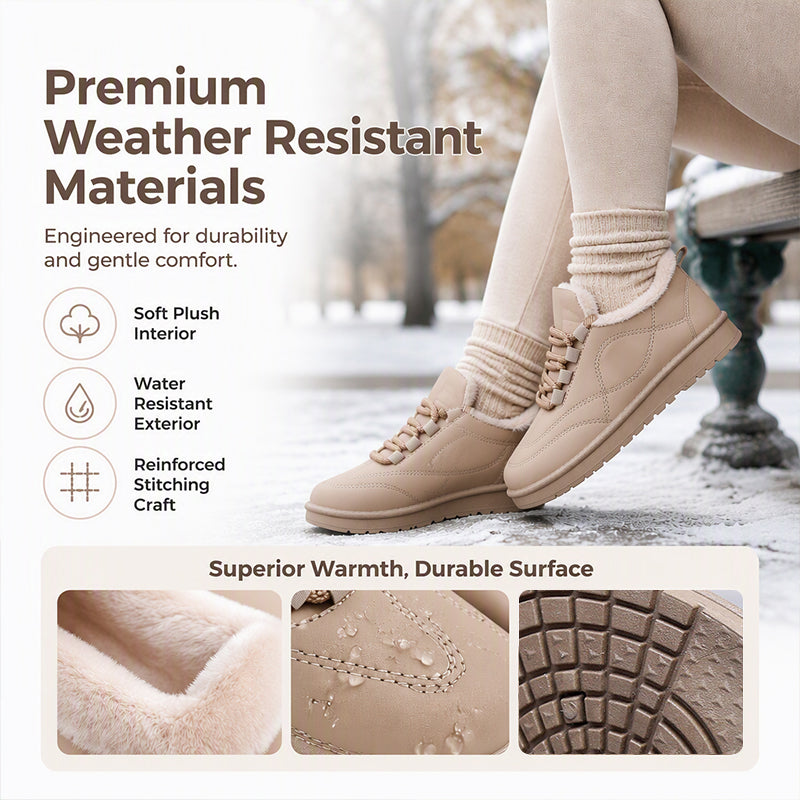 Women's Plush-Lined Non-Slip Snow Boots