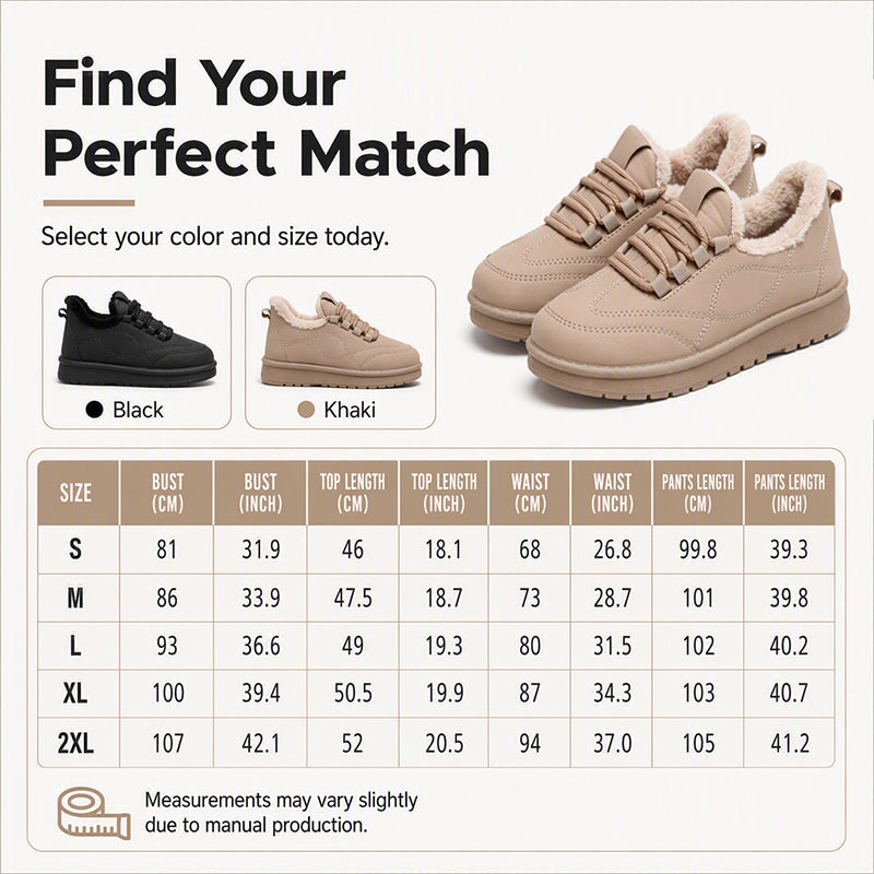 Women's Plush-Lined Non-Slip Snow Boots